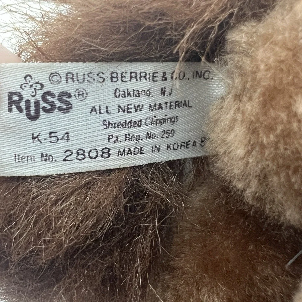 Russ Berrie Mounty Moose Plush 7
